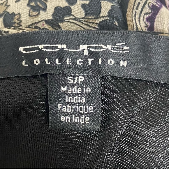 Coupe’ Collection women floral sheer lined long sleeves tunic. Size S. Used. - Picture 5 of 7